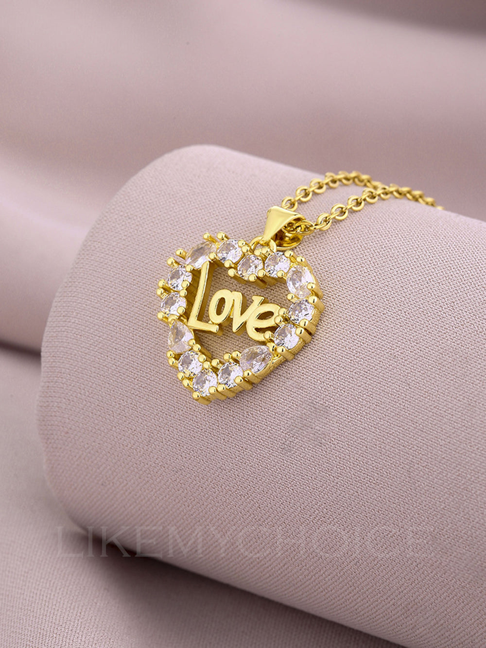 Fashion Copper With Zirconia Heart-Shaped Elegant Mom Necklace