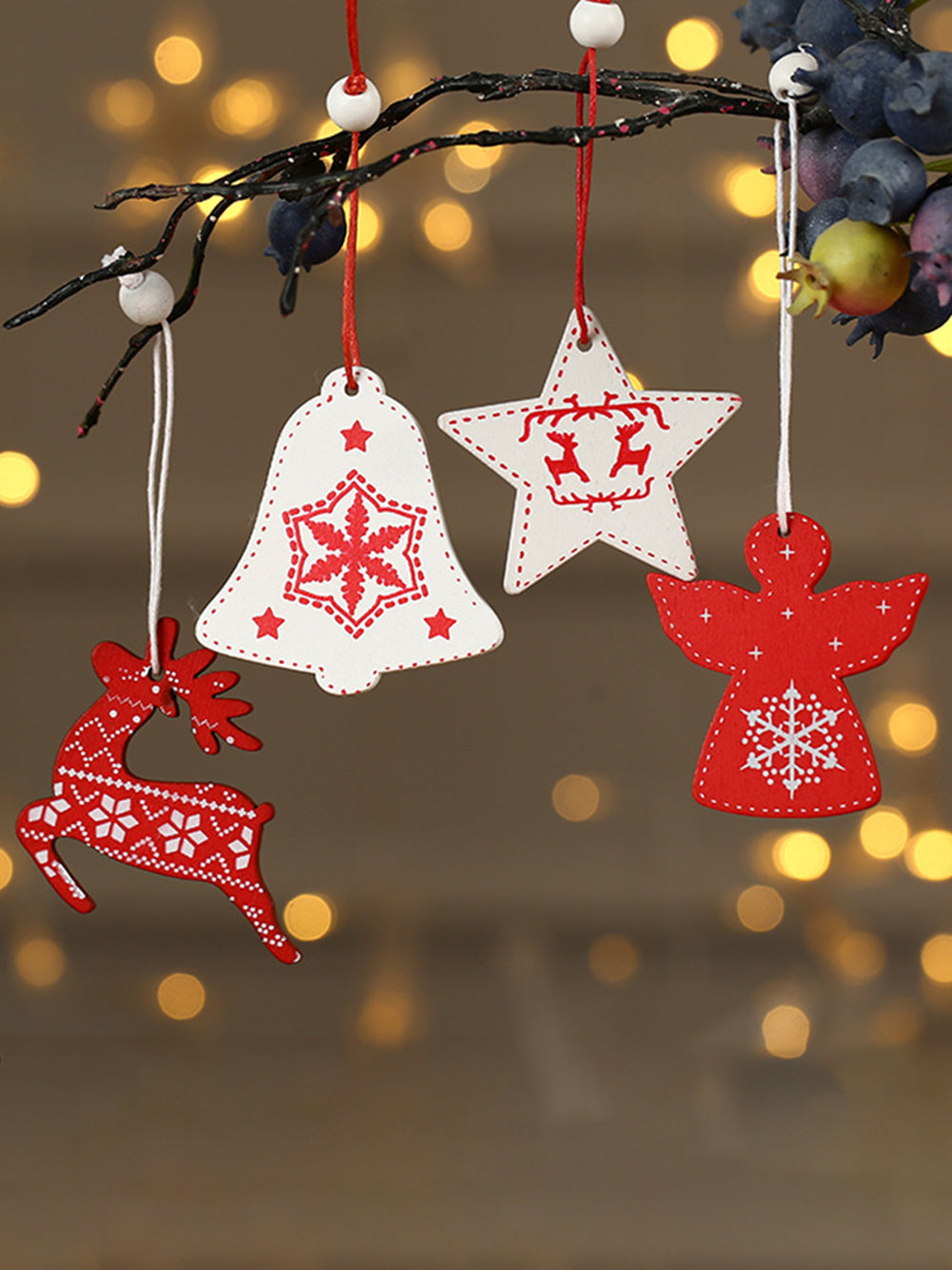 12Pcs Christmas kids gift Christmas tree pendant