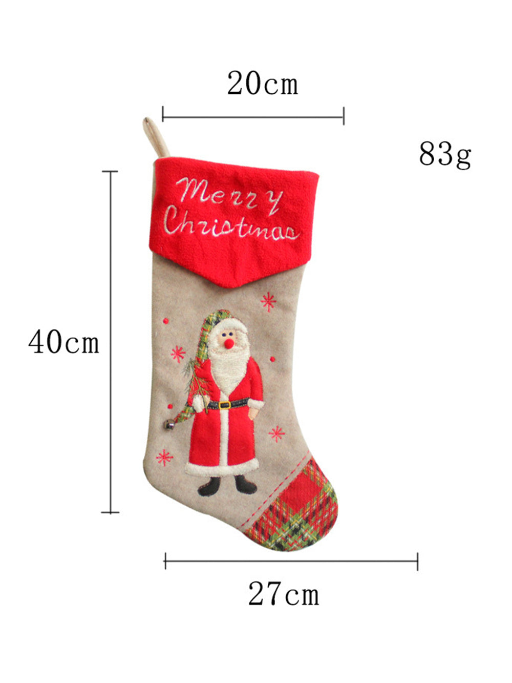 Christmas Gift Socks Candy Bag Window Pendant