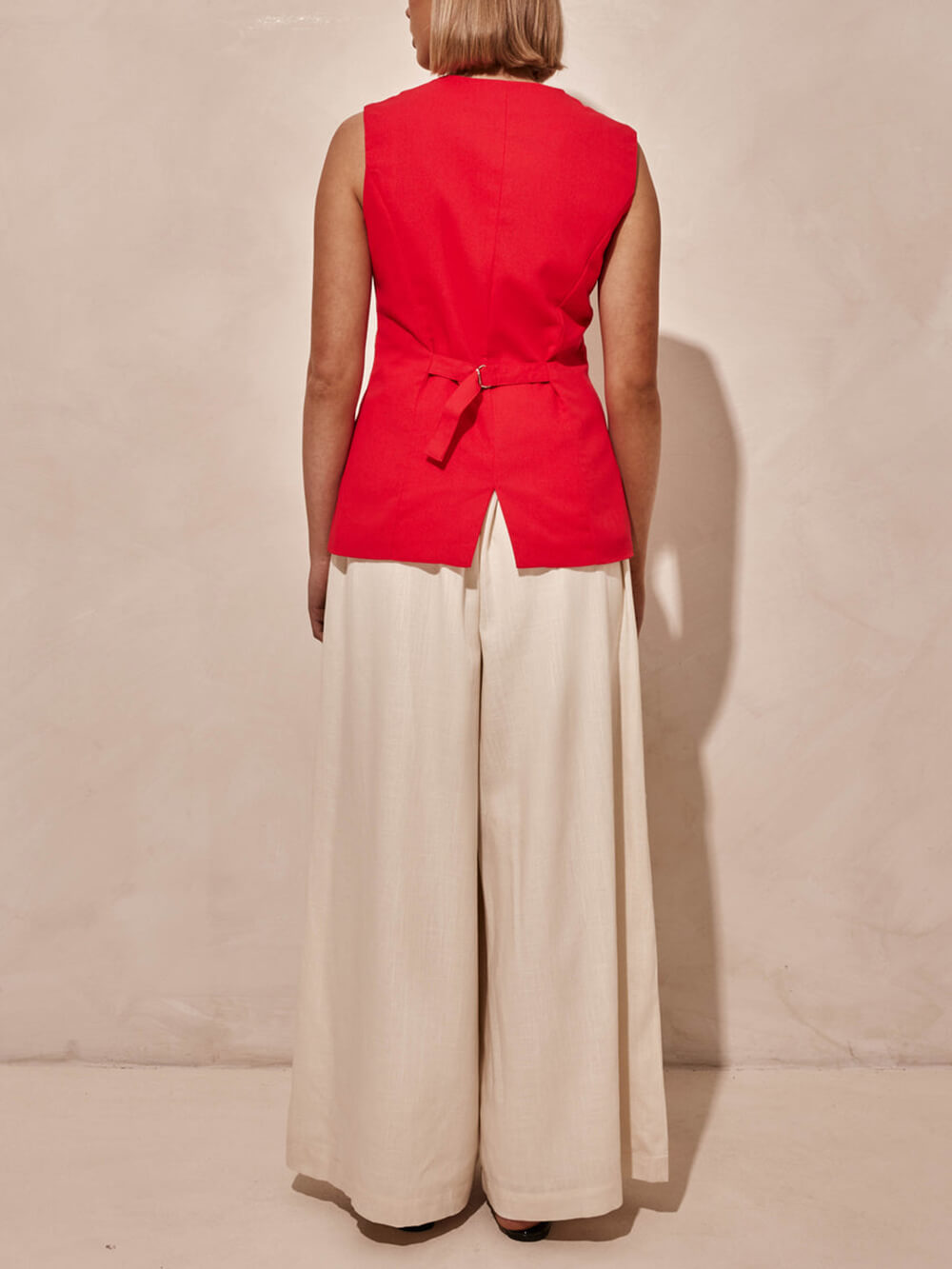 Modern Unique Elastic Pocket Wide Leg Pants