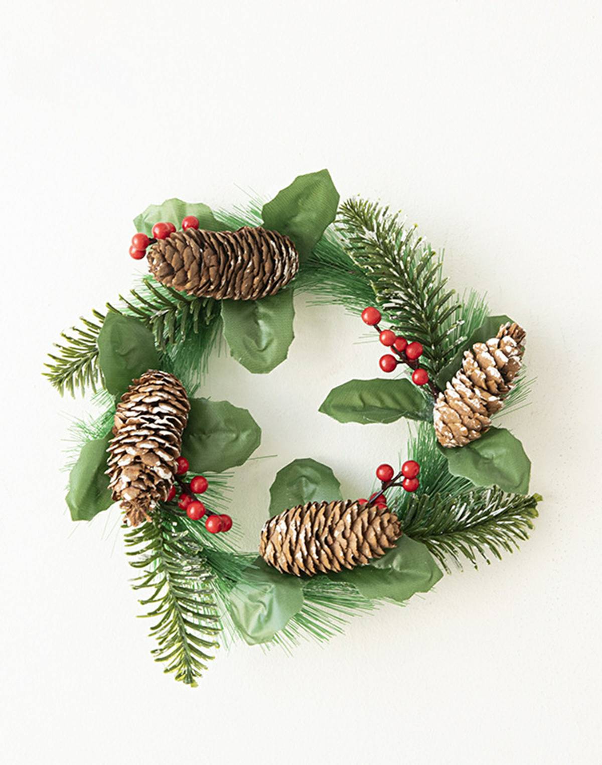 Christmas Door Hanging Pinecone Vine Wreath Decoration