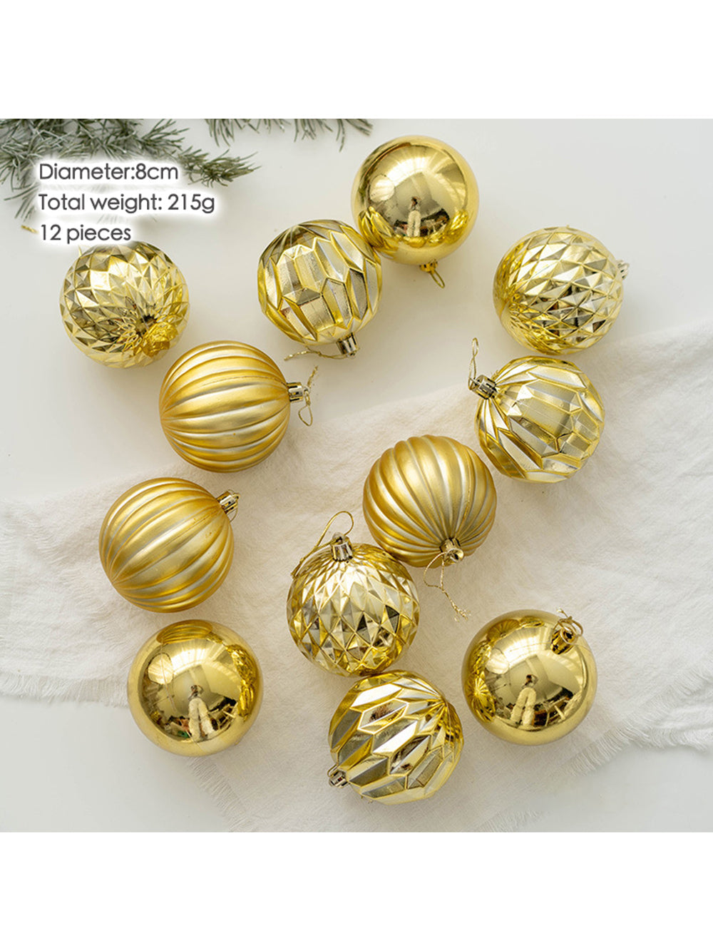 12Pcs Christmas Ball Window Christmas Tree Pendant