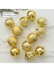 12Pcs Christmas Ball Window Christmas Tree Pendant