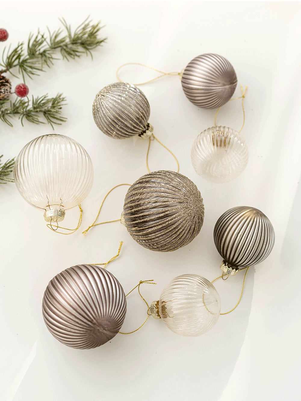 Christmas Glass Ball Christmas Tree Decoration Set