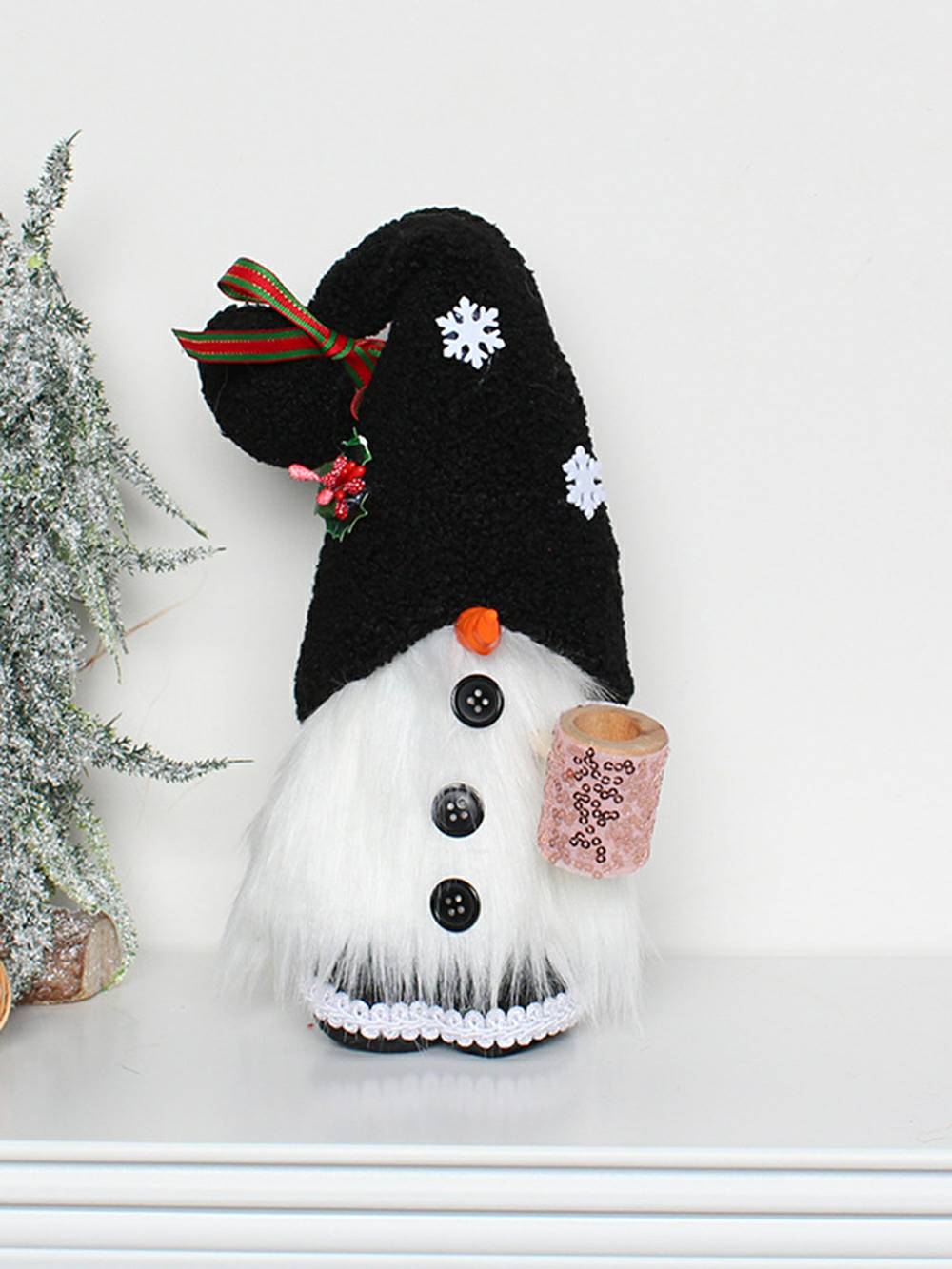 Faceless Doll Standing Figure Christmas Decoration