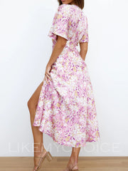 Tulpa Floral Midi Dress