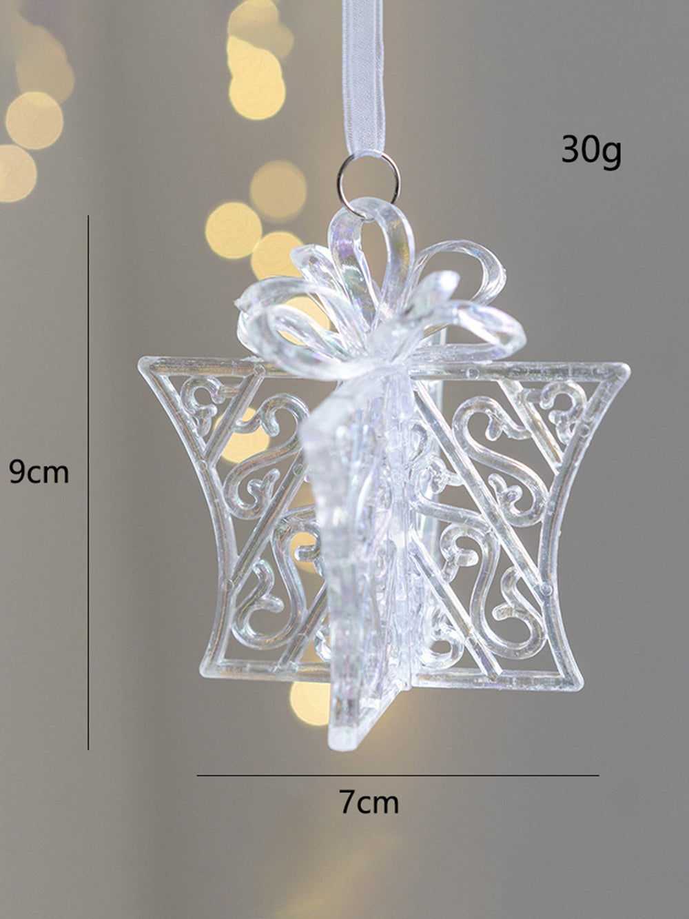 Christmas Transparent Colorful Decorative Pendant