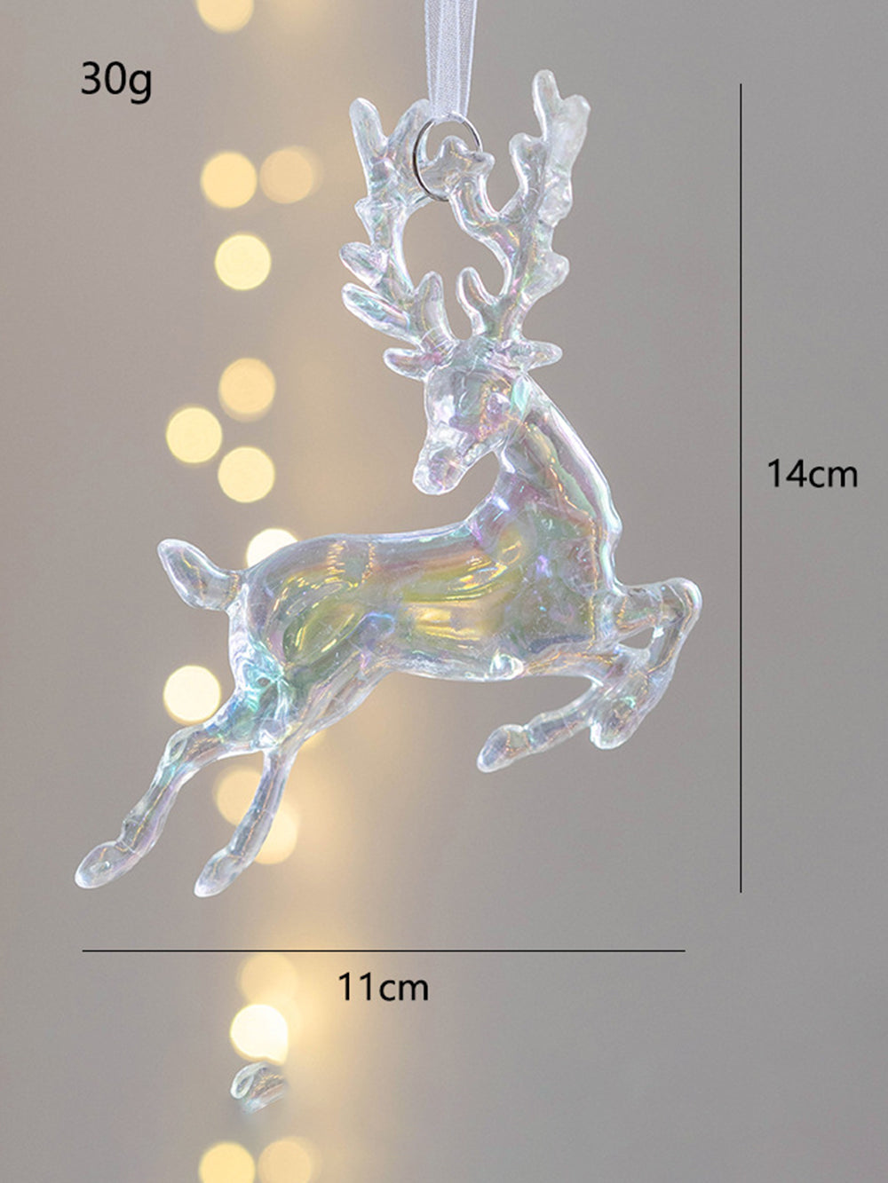 Christmas Transparent Colorful Decorative Pendant