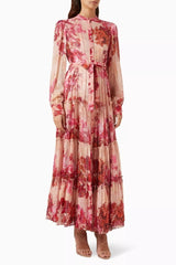 Sylvia Floral Long Sleeve Maxi Dress