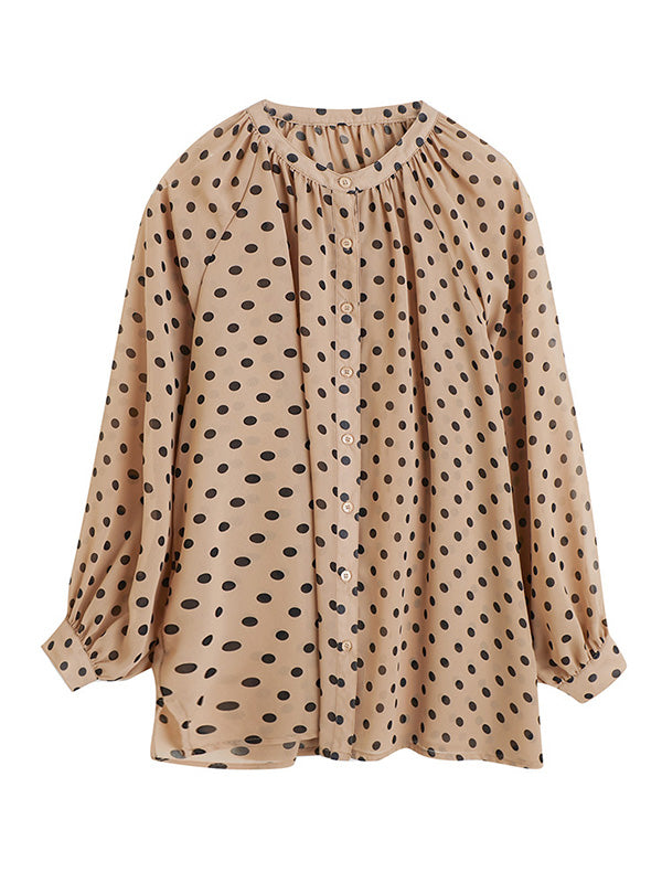 Original Casual Polka-Dot Blouse