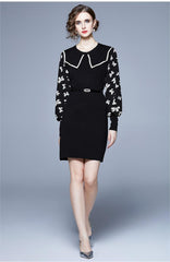 Doll Collar Celebrity Dress: Elegant A Line Style for Fashionable Women