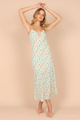 Women Summer Chiffon Halter V Neck Dress – Elegant Floral Print Beach Party Sundress