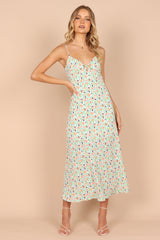 Women Summer Chiffon Halter V Neck Dress – Elegant Floral Print Beach Party Sundress