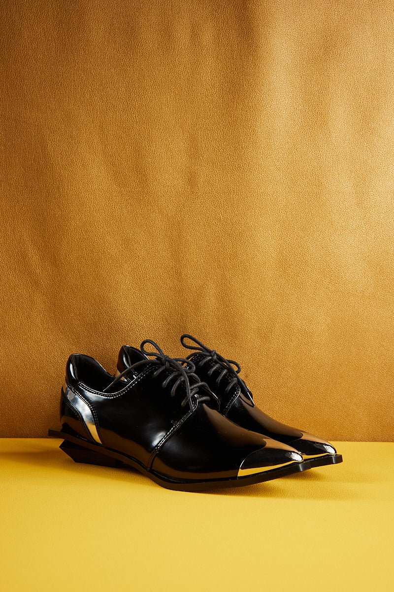 Jady Rose | Bancroft Leather Oxford Pump - Black