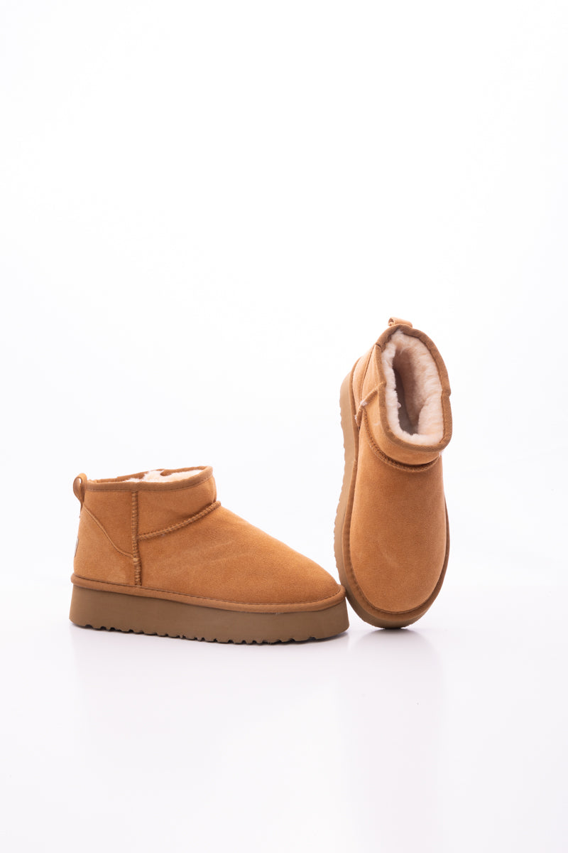 Smaibulun Ugg | Ultra Mini Platform Low Ankle Boot - Chestnut