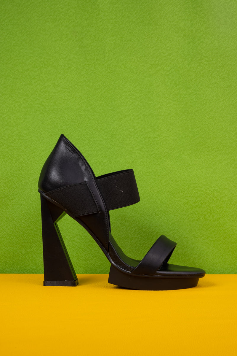 Jady Rose | Icon Classy Leather Heels - Black