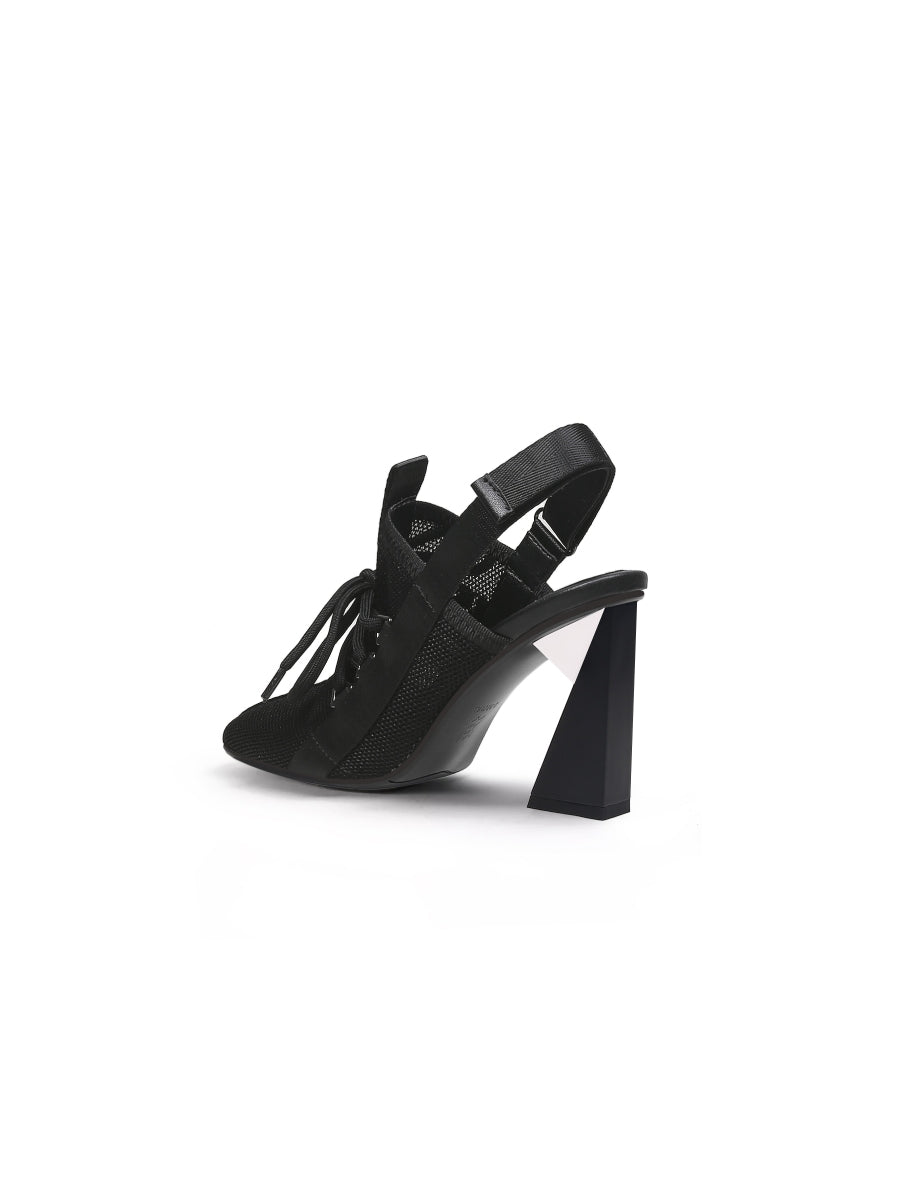 JADYROSE | BLACK MESH UPPER SLINGBACK