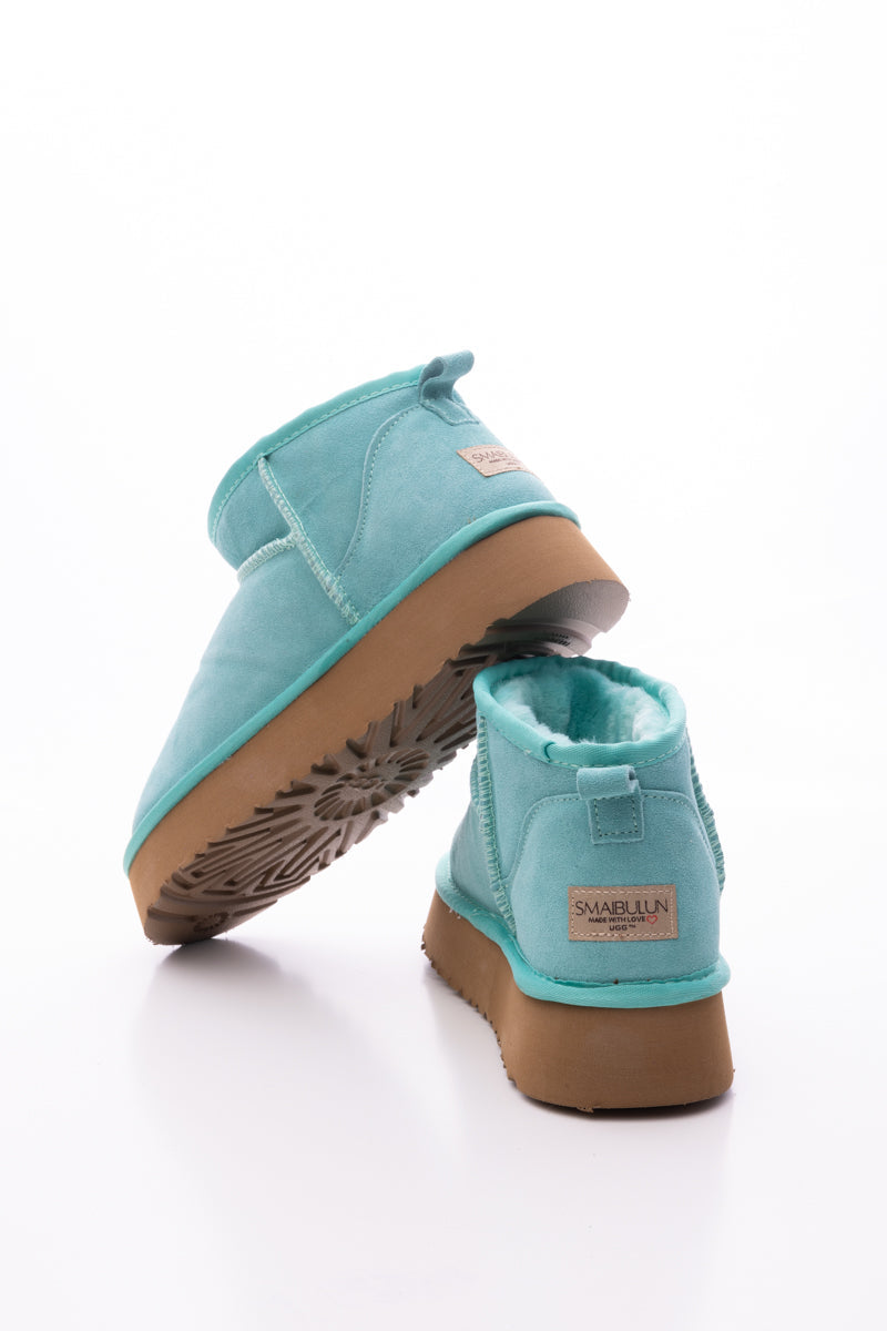 Smaibulun Ugg | Ultra Mini Platform Low Ankle Boot - Turquoise