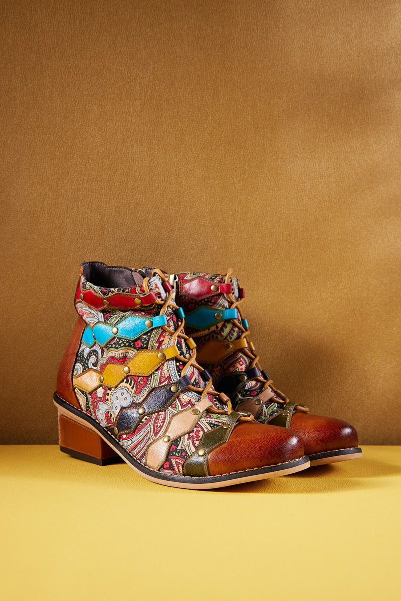 Soffia | Show Off Treasure Leather Ankle Boots