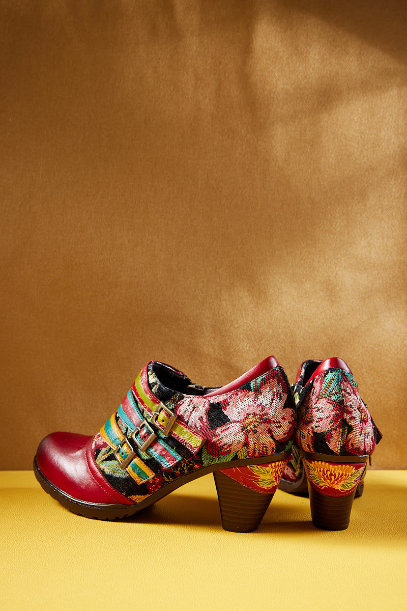 Soffia | Kimi Floral Printed Leather Pump