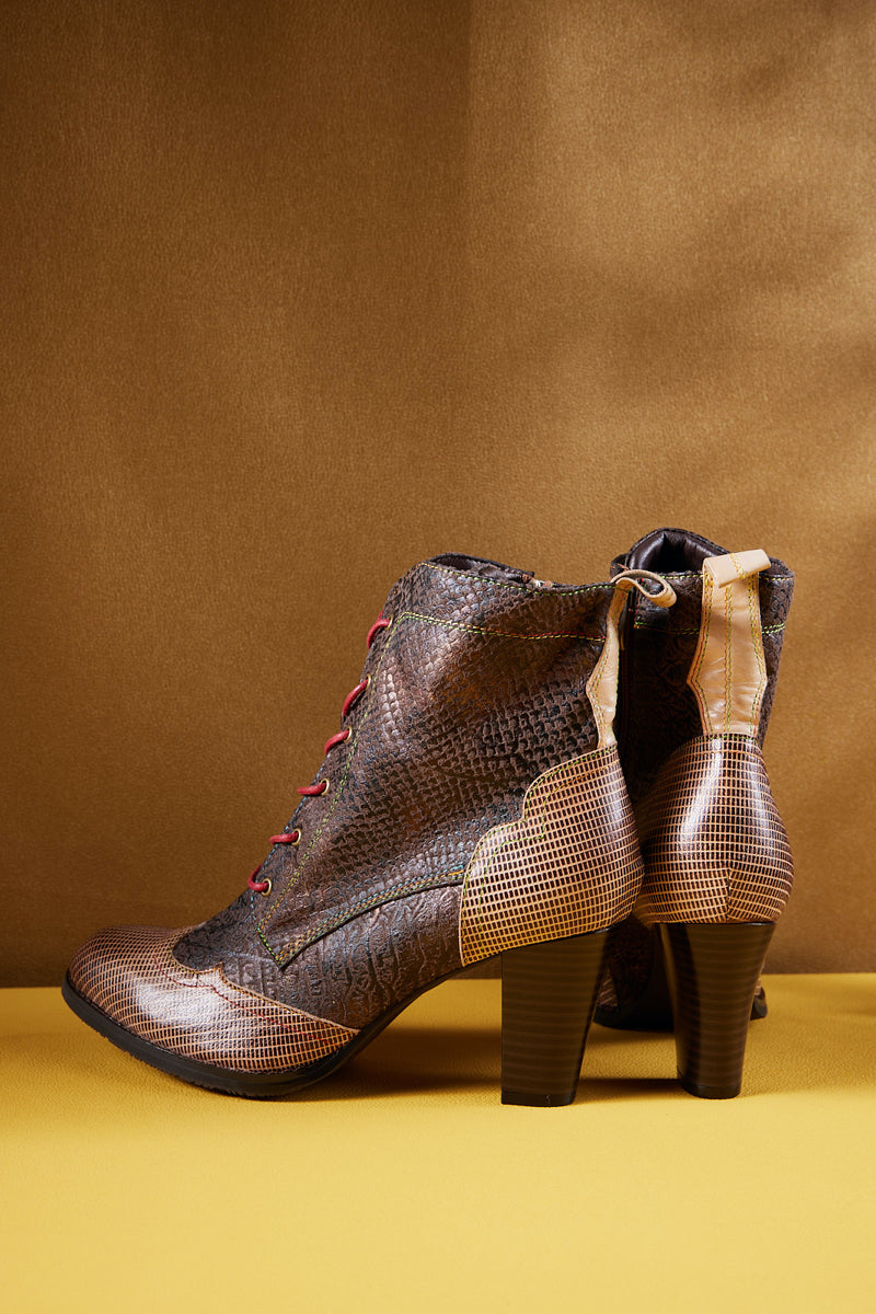 Soffia | Mcentire Leather Mid Heel Ankle Boots