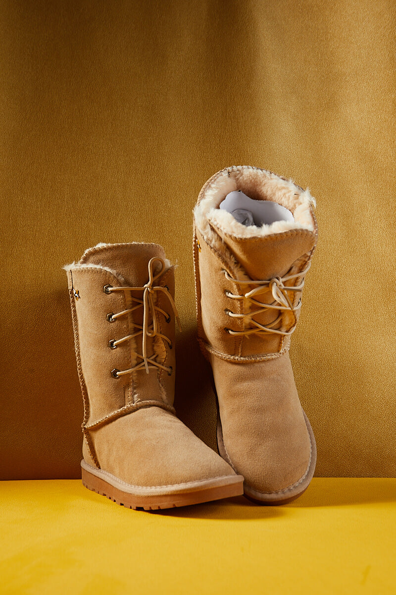 Smaibulun Ugg | Star Soldier Suede Wool Blend Boots