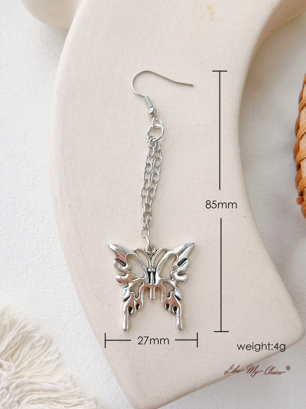 Fairycore Butterfly Drop Earrings