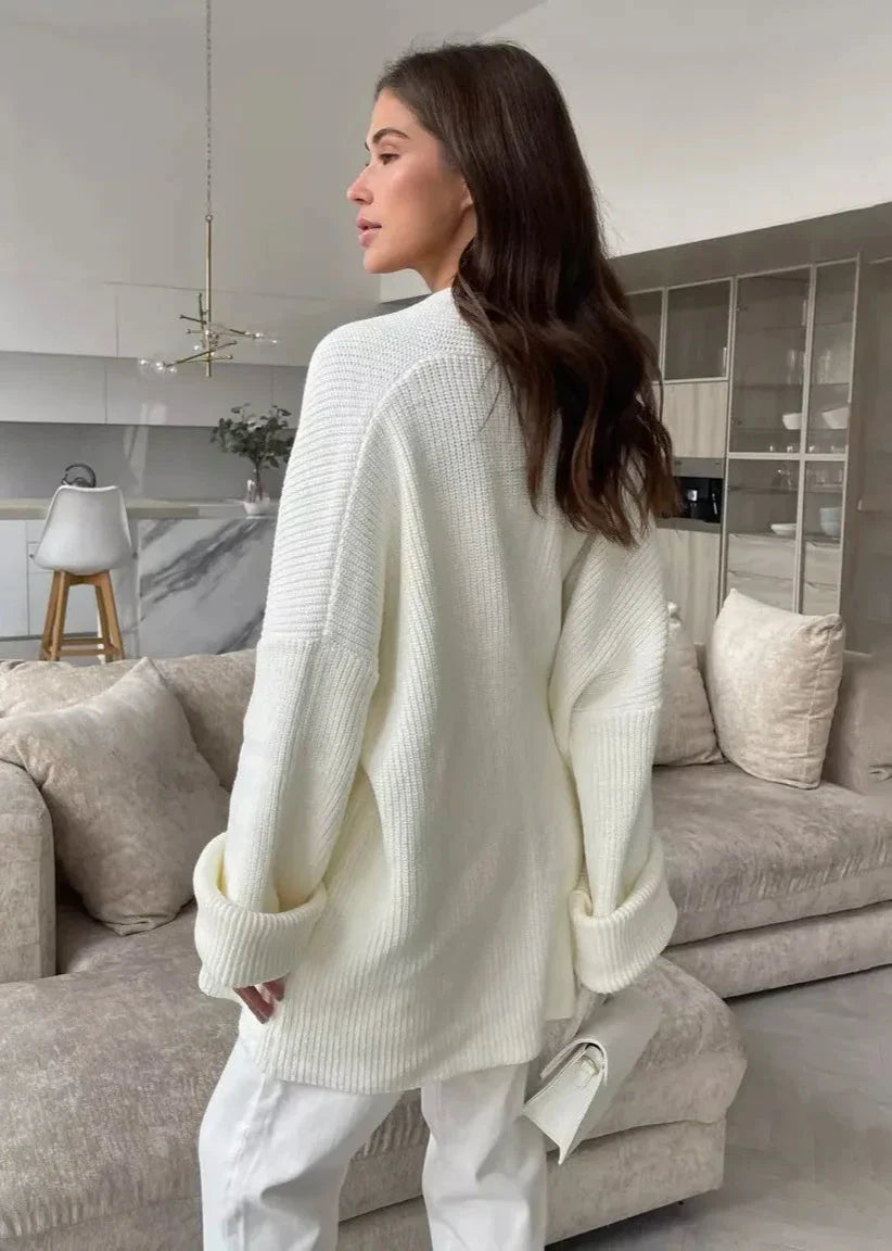 Cozy Knit Wrap Sweater Coat