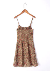 Spring Summer Women Printed  A Line Dress