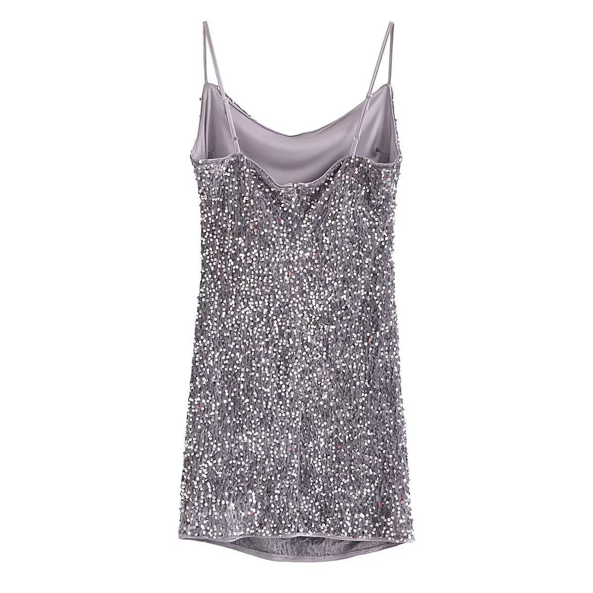 Fall Women Clothing Sexy Sequin Slip Dress