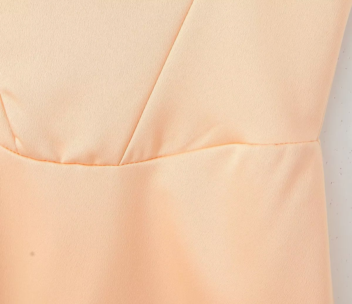 Summer Orange Solid Sexy Sling Party Dress