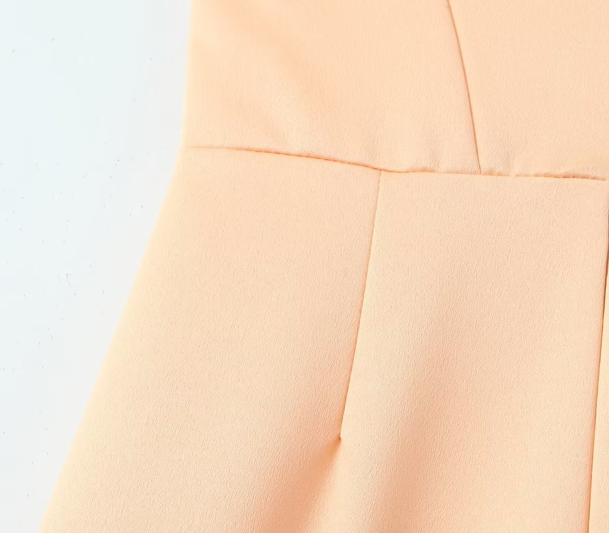 Summer Orange Solid Sexy Sling Party Dress