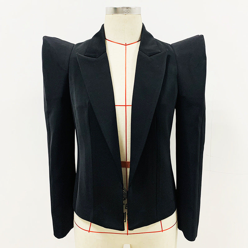 Star Show Designer Model Jacket Personality Shrugged Shoulder Profile Blazer