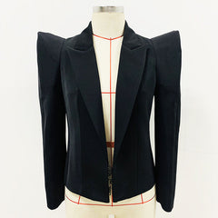 Star Show Designer Model Jacket Personality Shrugged Shoulder Profile Blazer