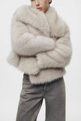 Luxurious Faux Mink Fur Winter Coat – Socialite Top