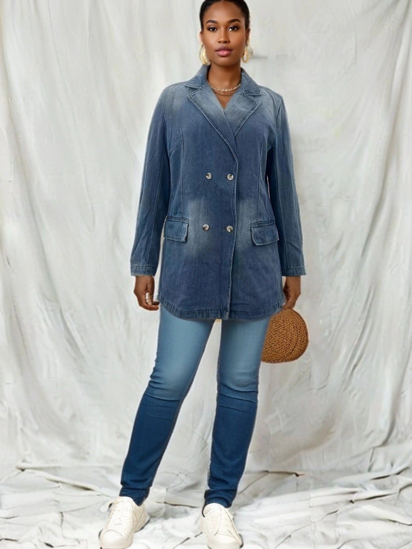 Blazer Denim Coat Women