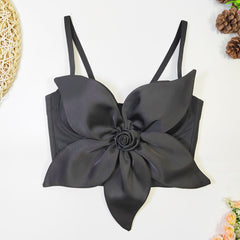 Tube Top 3D Bow Floral Corset Carnival Exaggerated Women’s Outerwear