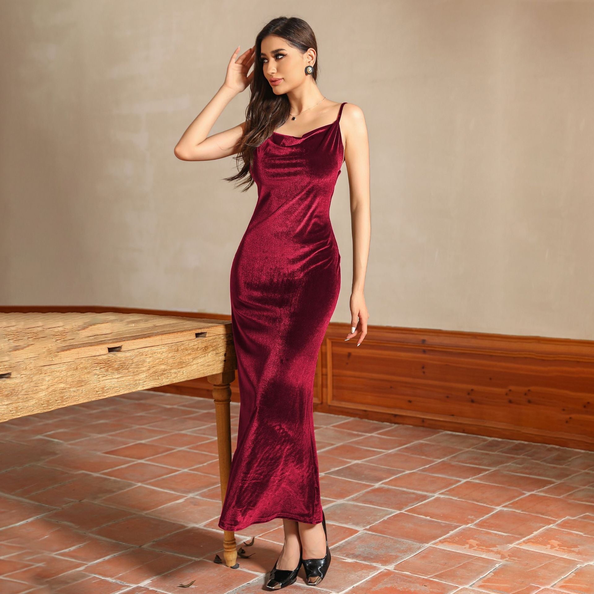 Dress Sling Exposed Back Sexy Night Club Evening Dress – Shop Now!