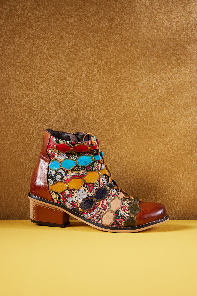 Soffia | Show Off Treasure Leather Ankle Boots