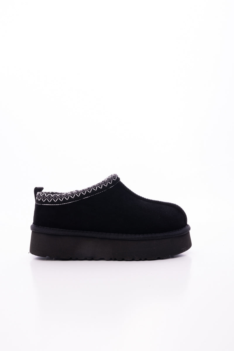 Smaibulun Ugg | Tazzy Mini Platform Low Ankle Slippers - Black