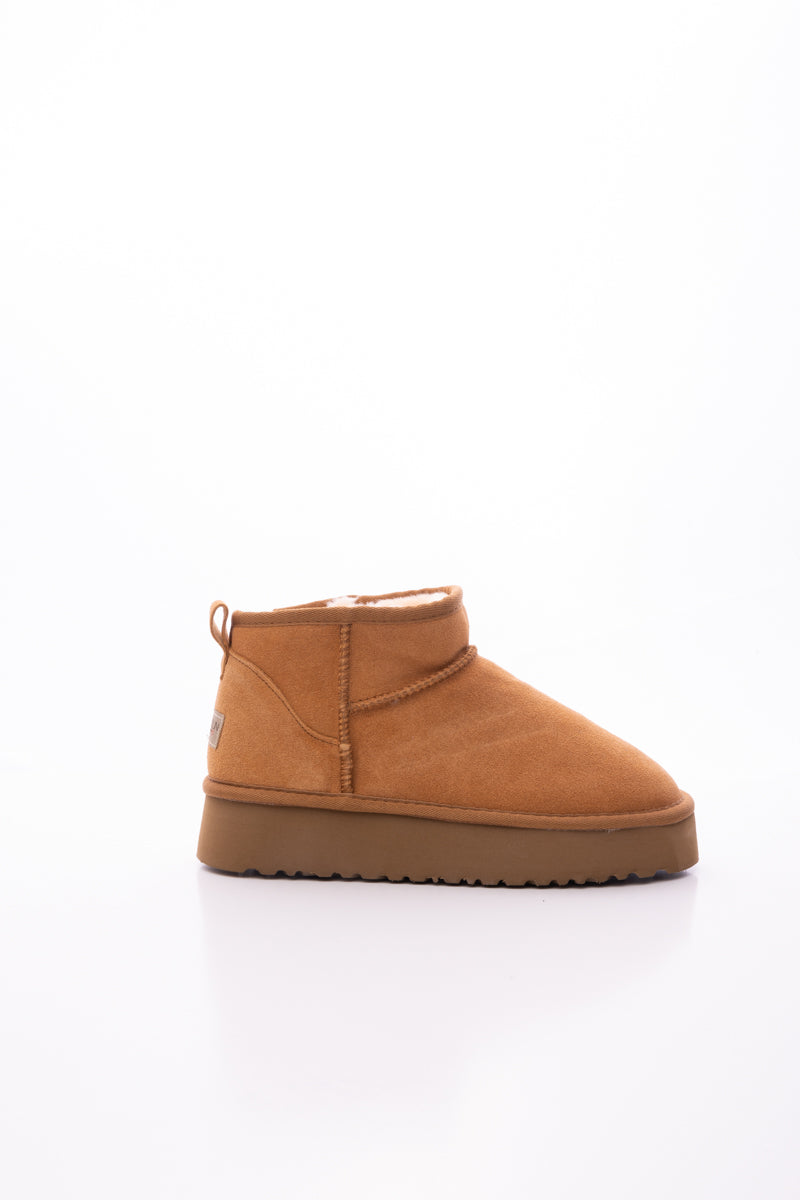 Smaibulun Ugg | Ultra Mini Platform Low Ankle Boot - Chestnut