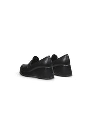 JADYROSE | BLACK MATTE LEATHER PLATFORM LOAFER