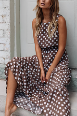 Chicindress Polka Dot Round Neck Dress (5 Colors)