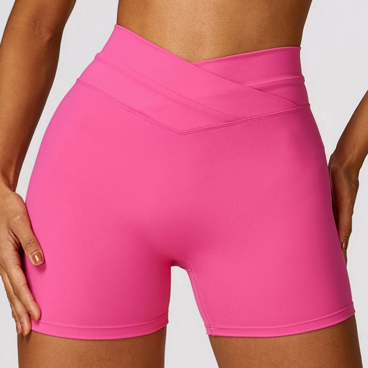 Skinny Hip Raise Yoga Shorts High Waist Workout Pants Women