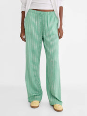 Striped Loose Wide-Leg Pants