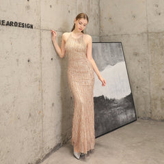 Sequin Fishtail Cocktail Dress for Women – Elegant Graceful Autumn Party Host Model