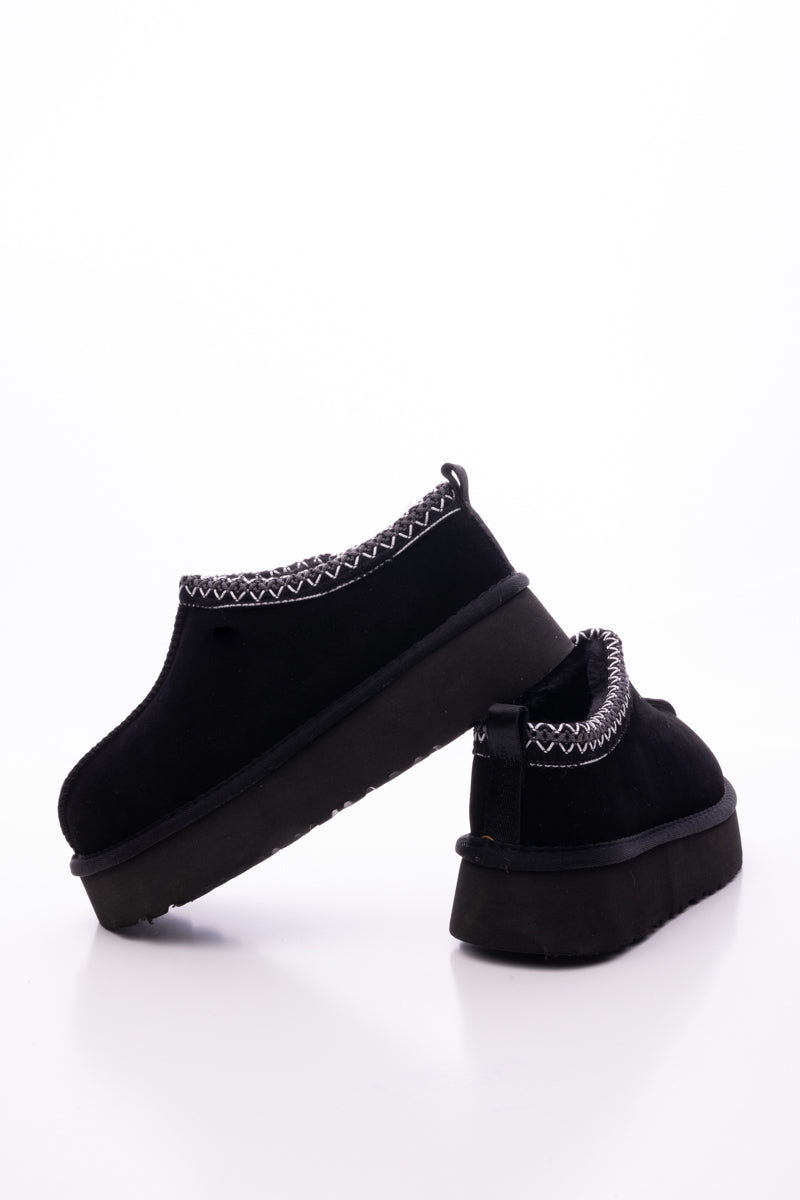 Smaibulun Ugg | Tazzy Mini Platform Low Ankle Slippers - Black