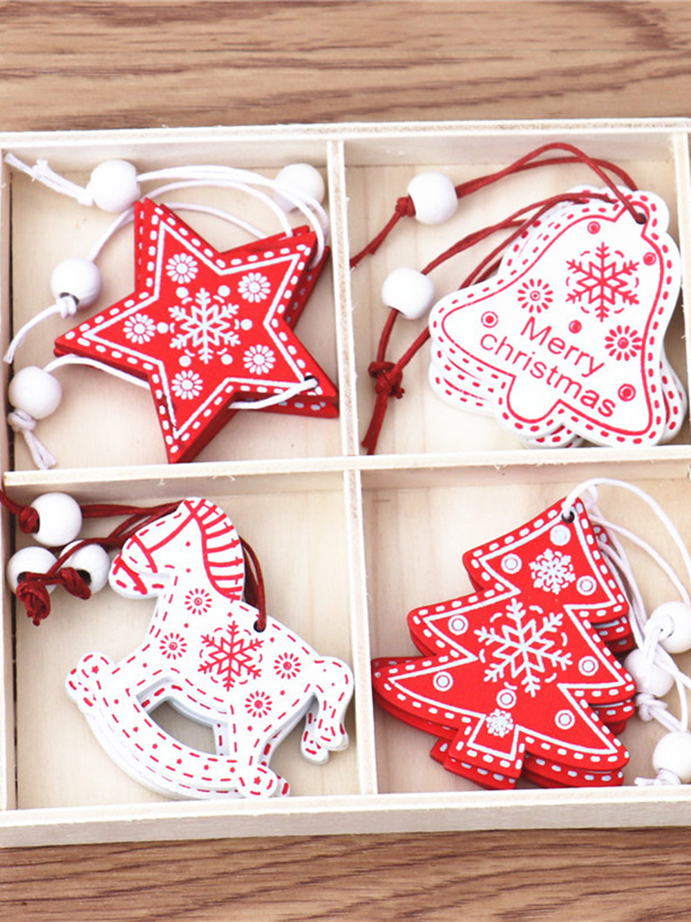 12Pcs Christmas kids gift Christmas tree pendant