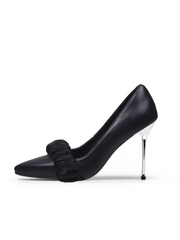 JADY ROSE | Bridesmaid Leather Stilettos - Black