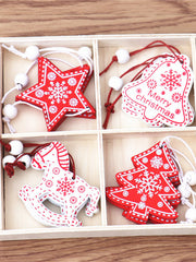 12Pcs Christmas kids gift Christmas tree pendant